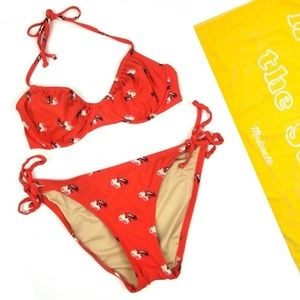 🐘Madewell || Retro Floral Bikini